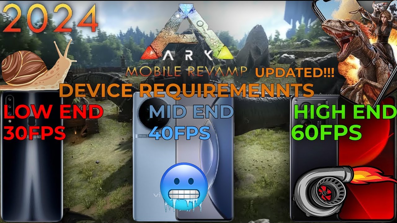 Ark Mobile Revamp Ultimate Survivor Edition 2024 | Device Requirements | LOW END TO HIGH END DEVICE!