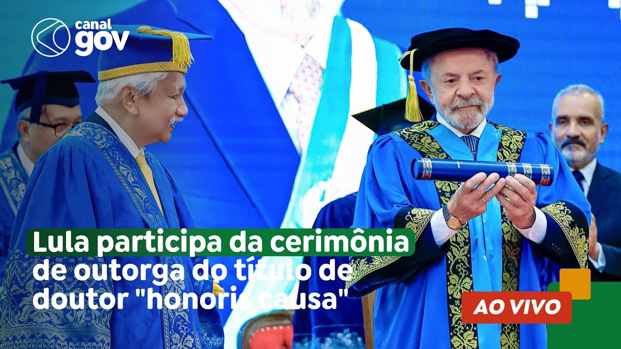 🔴 Lula participa da cerimônia de outorga do título de doutor 