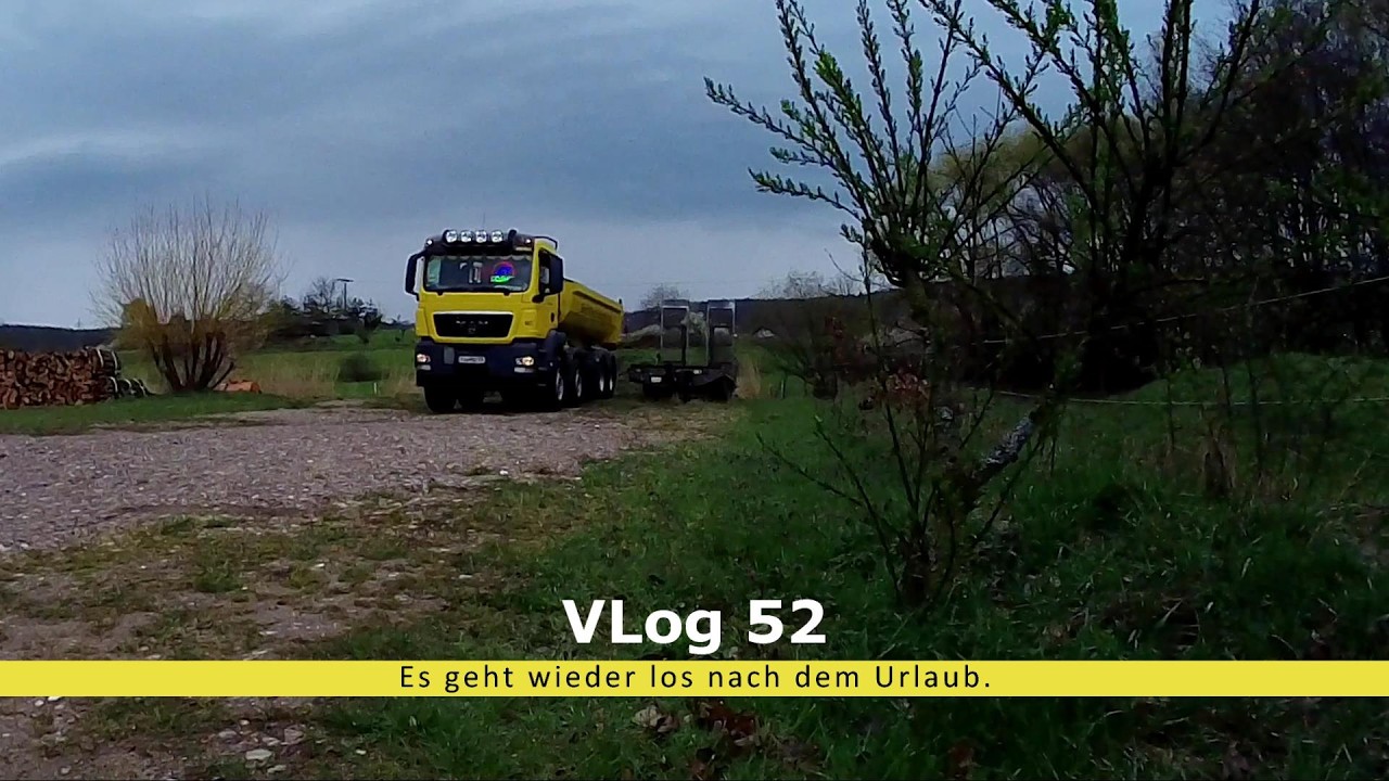 VLog 52 Es geht wieder los nach dem Urlaub. Containertauschen mit MAN TGS 35-400; Meiller Abroller