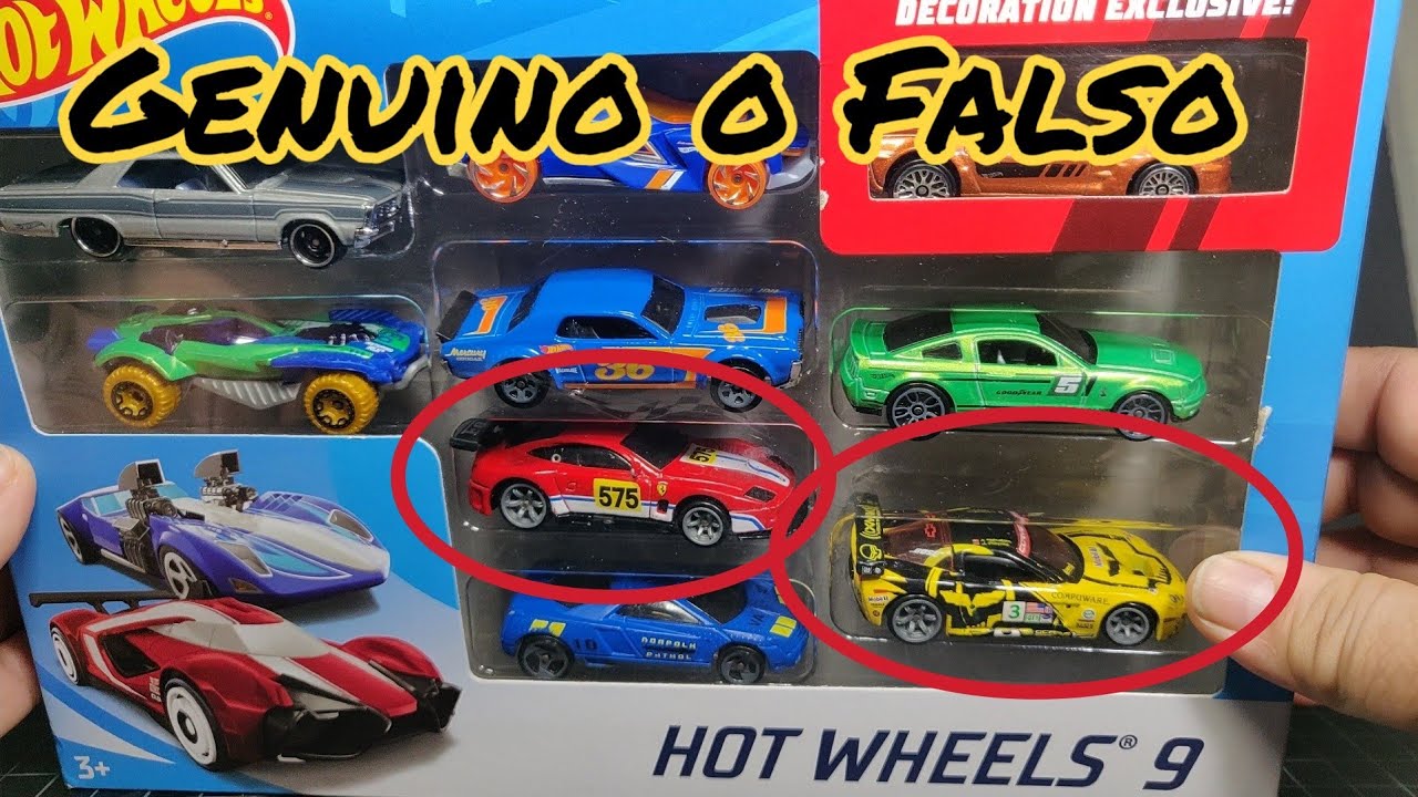 Genuino o Falso? Paquete de 9 con Speed Machines Ferrari y Corvette