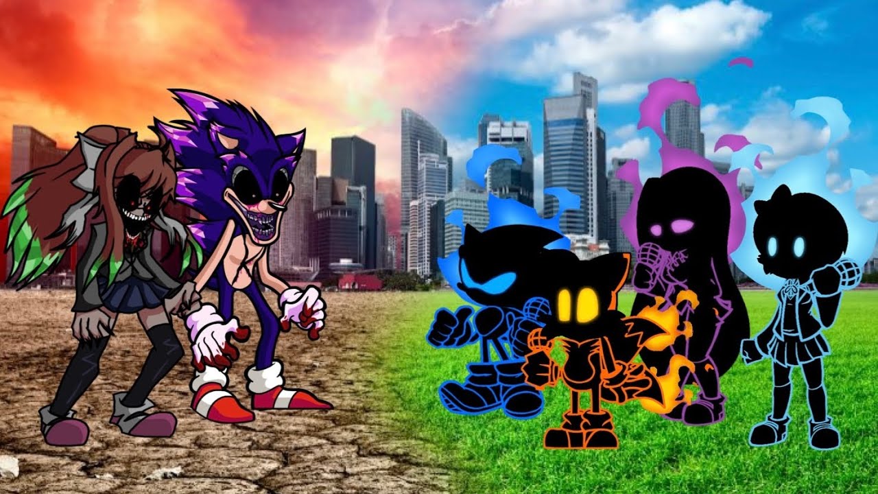 Familiar Finale Ft. Xenophanes, Monika Exe, Sonic, Tails, Sayori And Yuri