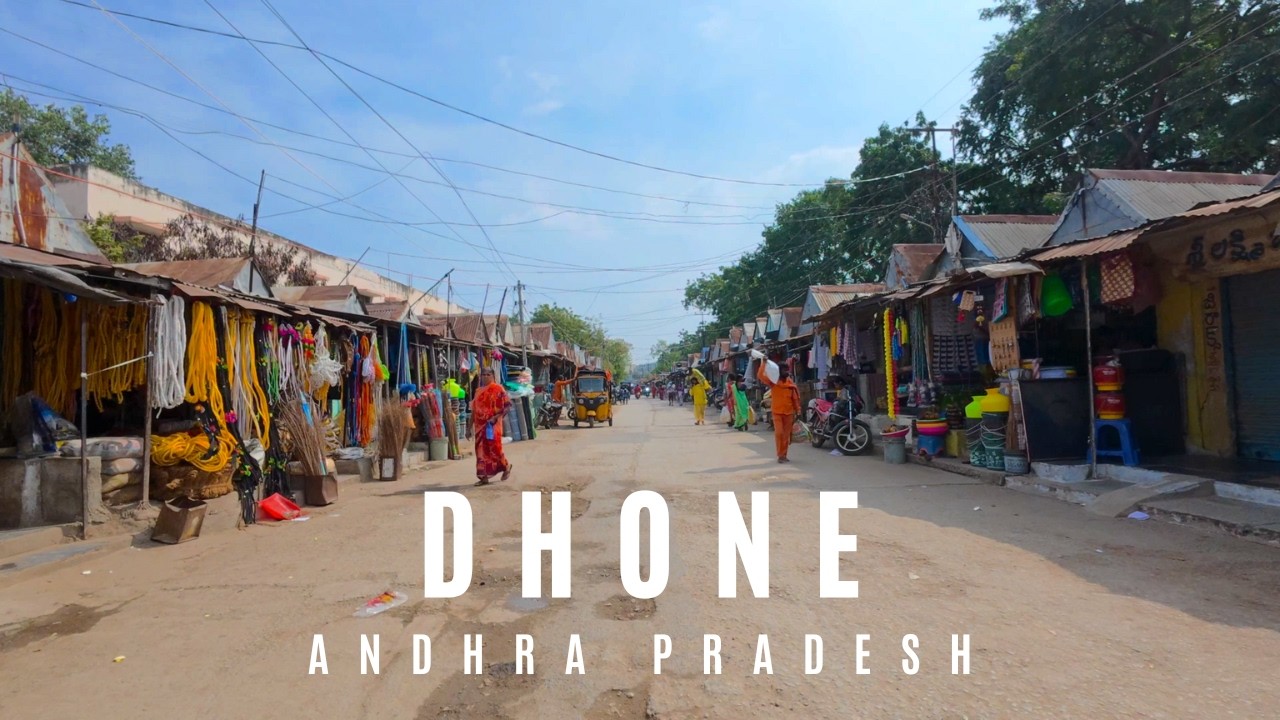 【India Drive 4K】Dhone | Andhra Pradesh | 2024 | Scenic Drive Through Historic & Rural Landscapes