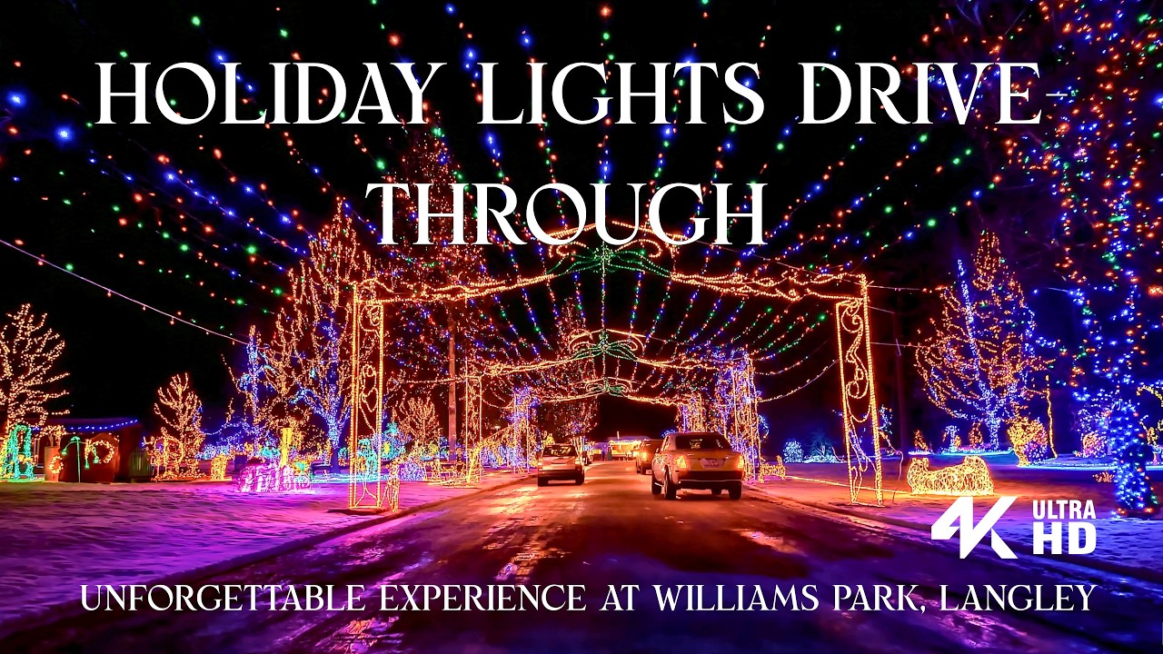 Experience the magic of the Holiday Lights Drive-Through at Williams Park in stunning 4K Ultra HD