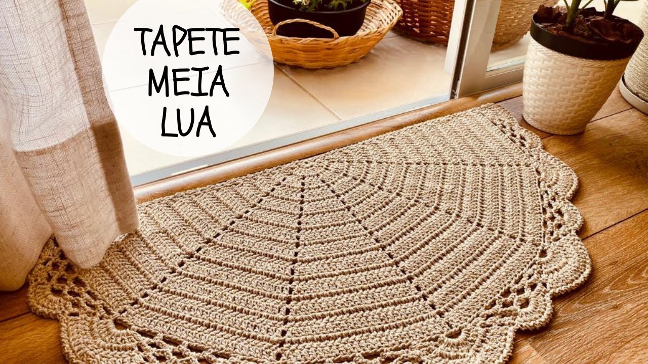 Tapete Meia Lua em Crochê por Marcelo Nunes