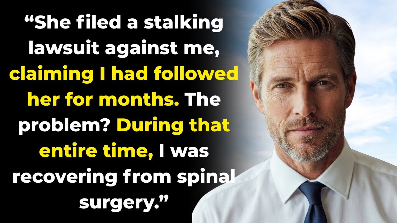 My ex-wife is suing me for stalking, while I am still in the process of recovering from spinal surge