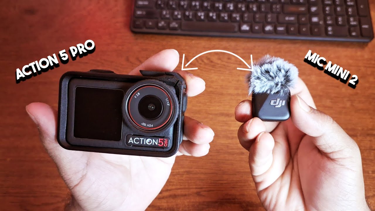How To Connect DJI Action 5 Pro with Mic Mini 2 Wireless Microphone!