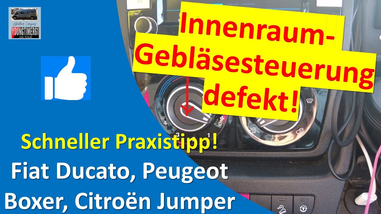 Gebl&auml;sestufen der L&uuml;ftung defekt?😠SCHNELLE Abhilfe m&ouml;glich!😊