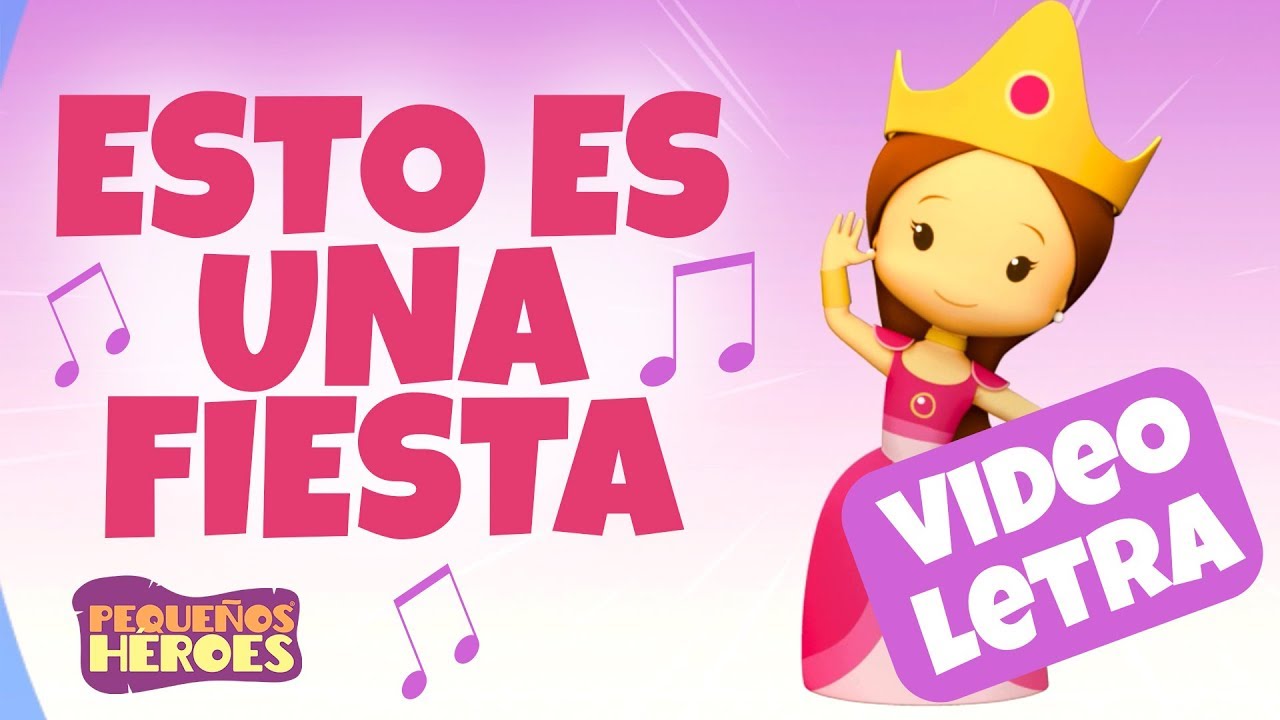ESTO ES UNA FIESTA 🎉 - VIDEOLETRA | KARAOKE - Canciones infantiles cristianas - PEQUEÑOS HEROES