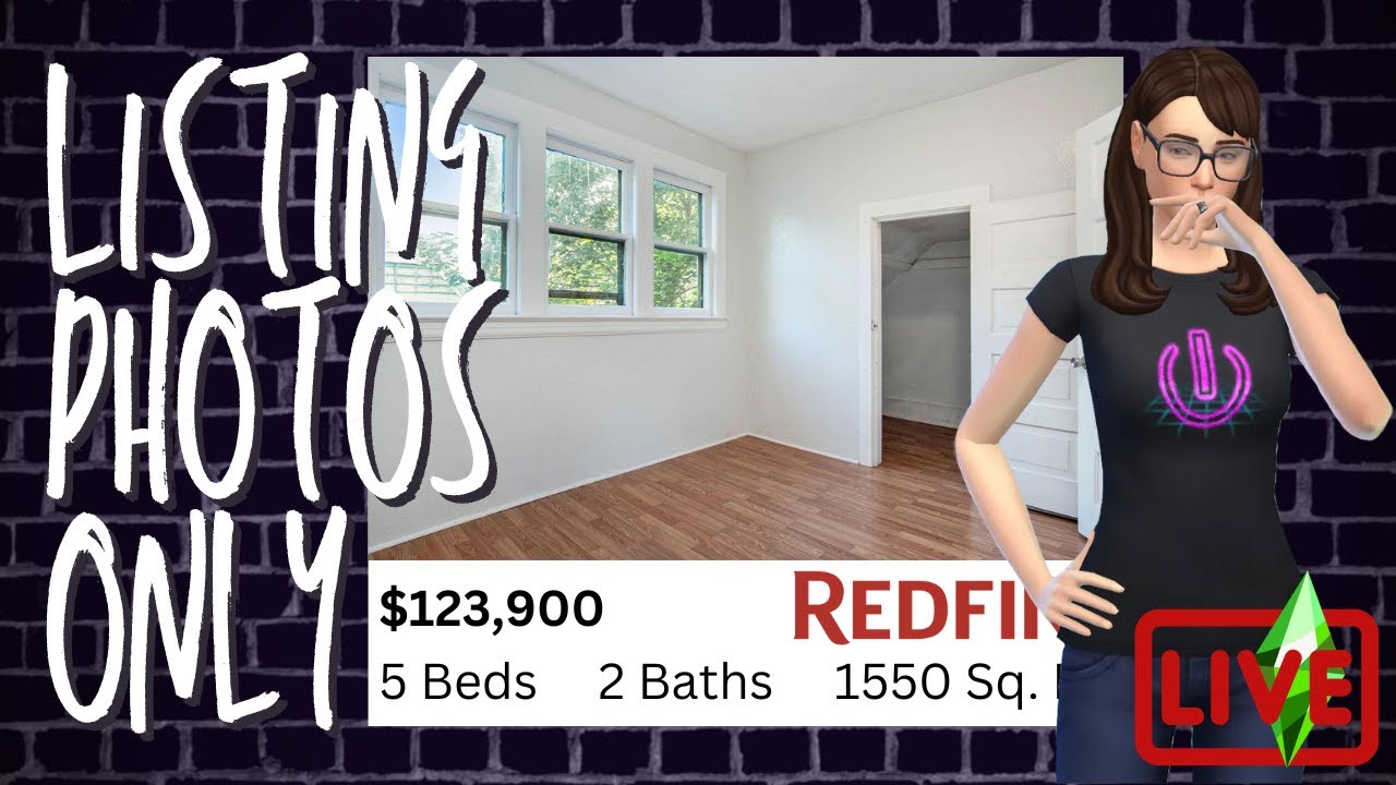 Building a House Using ONLY the Real Estate Listing Photos (NO FLOORPLAN😱) - The Sims 4