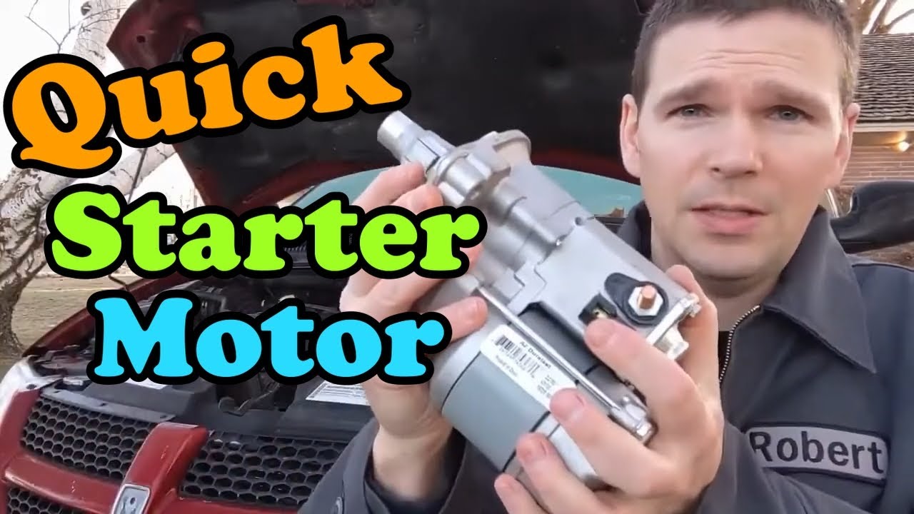 2001-2007 Dodge Grand Caravan Starter Motor Replacement | How to Install New Starter on Car