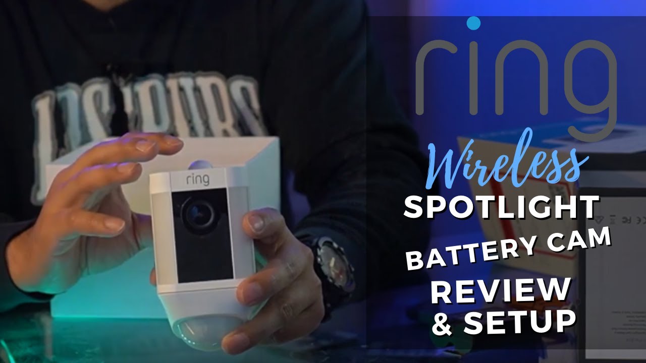 Review - Ring Battery Spotlight Cam - LED Wireless Home Security Camera + Install & Setup