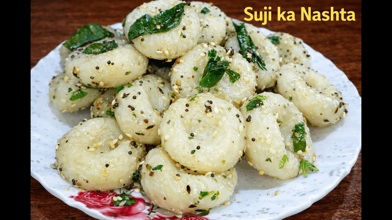 Suji Ka Nashta | Make breakfast with 1 cup semolina - 1 कप सूजी से बनाएं सॉफ्ट हल्का फुल्का नाश्ता