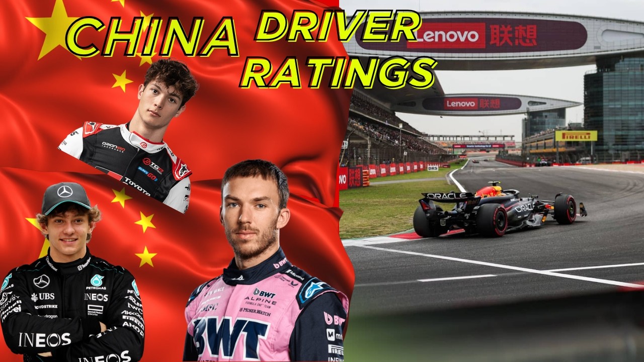 CHINA DRIVER RATINGS - GASLY AGAIN NO CREDIT!!