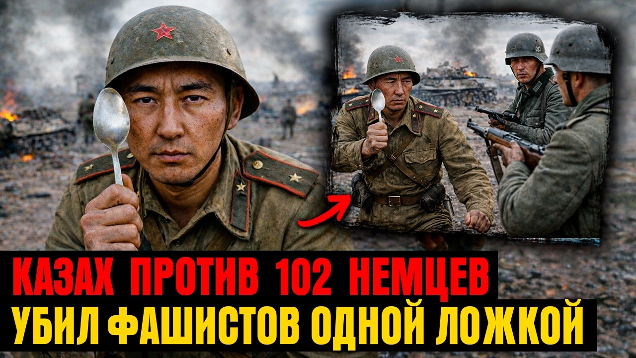 Повар-казах одной ЛОЖКОЙ уничтожил 102 немца — Подвиг, который СЕКРЕТИЛИ 50 лет!