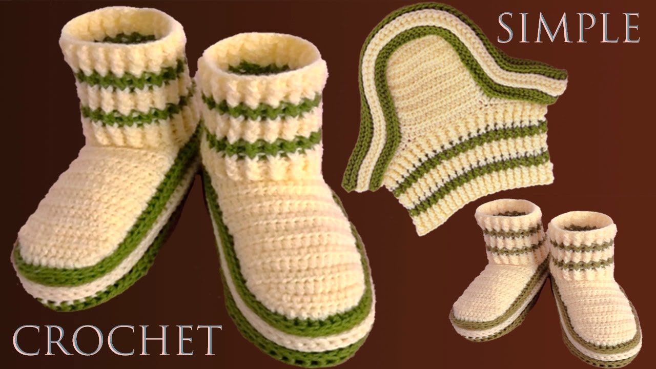 Zapatos con Ganchillo Crochet tejidos en Punto elástico tamaño adulto