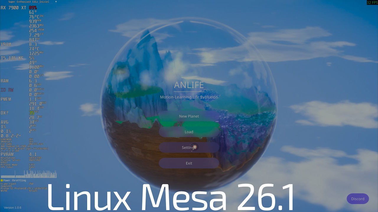 ANLIFE: Motion-Learning Life Evolution Running On Linux