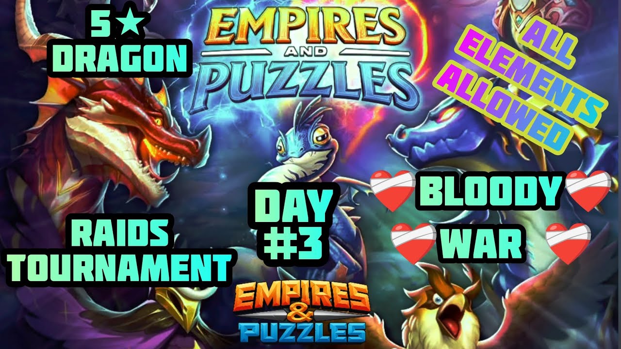 Empires and Puzzles ~ 5★ ~ Tournament ~ All Elements Allowed ~❤️‍🩹Bloody War❤️‍🩹~ Day#3 ~ 14/01/2026