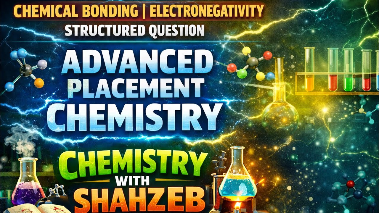 CHEMICAL BONDING | ELECTRONEGATIVITY | STRUCTURED QUESTION | ADVANCED PLACEMENT CHEMISTRY