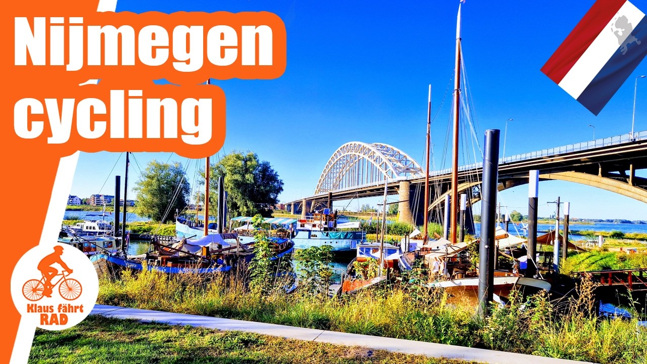 Spontane Runde von Nijmegen entlang der Waal - Einkaufswagen gegen Fahrrad getauscht