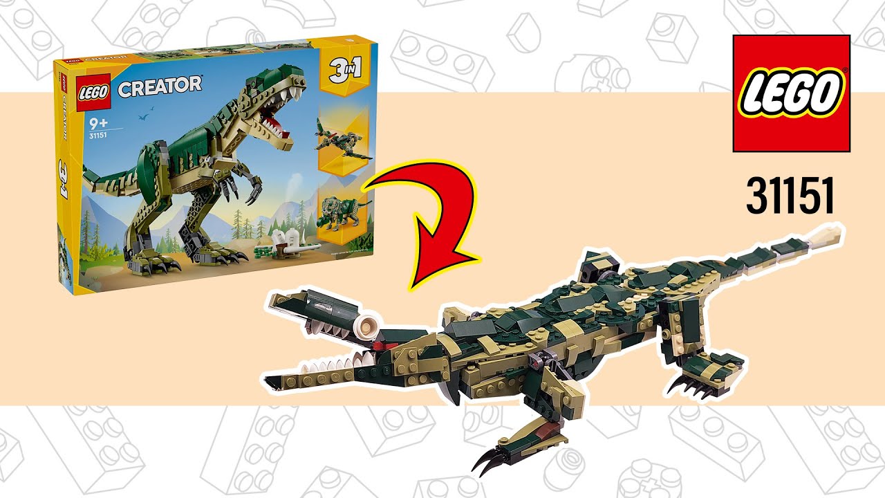 LEGO Creator Komodo Dragon MOC (31151)[446 pcs] Alternate Build for T. Rex | Speed Build | TBBL