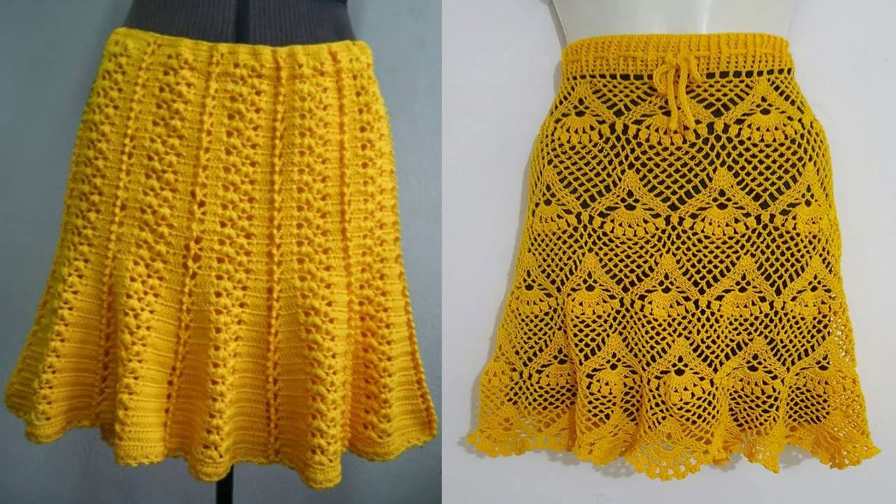 MODELOS DE FALDAS TEJIDAS EN CROCHET