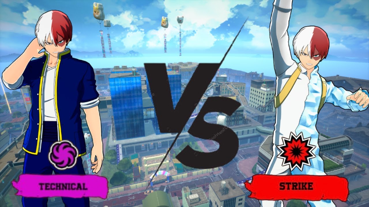 Technical Shoto Todoroki OR Striker Shoto Todoroki – My Hero Ultra Rumble Showdown!