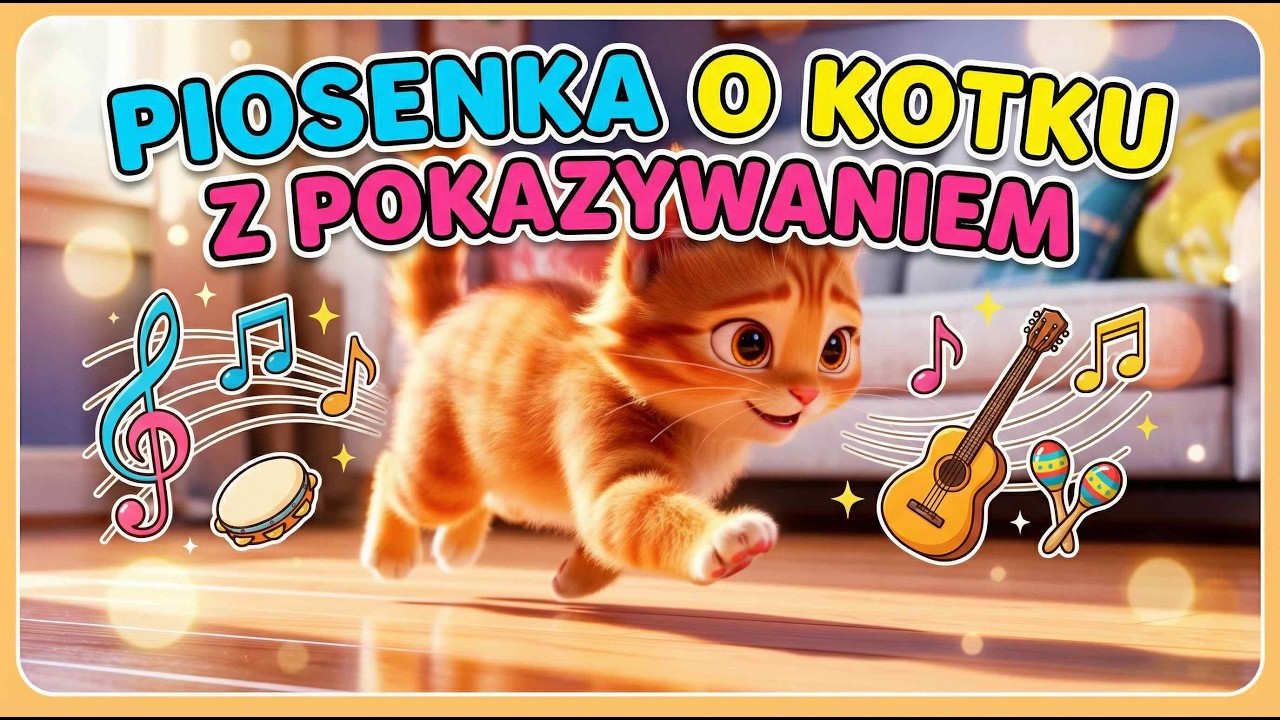 BO MÓJ KOTEK ROBI MIAU! 🐾 Piosenki dla dzieci z pokazywaniem