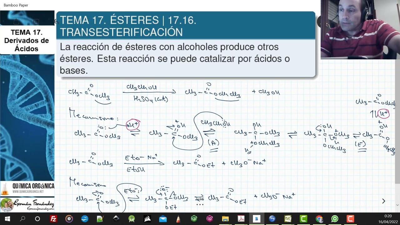 TEMA 17. ÉSTERES | 17.16. TRANSESTERIFICACIÓN