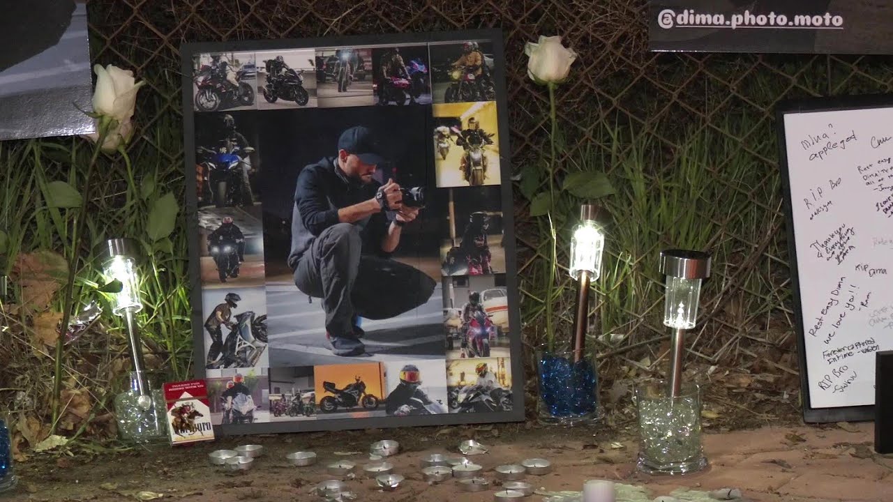 Roadside Memorial Honors Motorcyclist Killed in Freeway Crash in Glendale