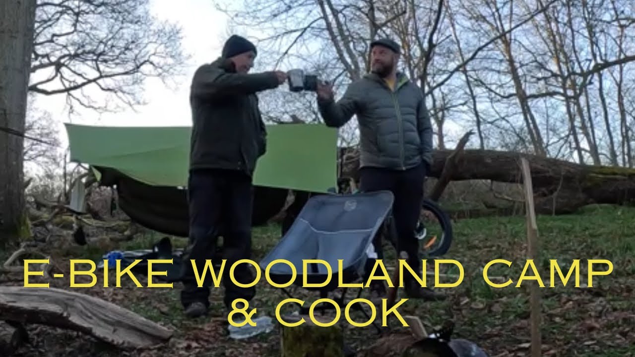 Isle of Wight Woodland Stealth Camp | Camp Fire Steak | E-Bike - Hovsco