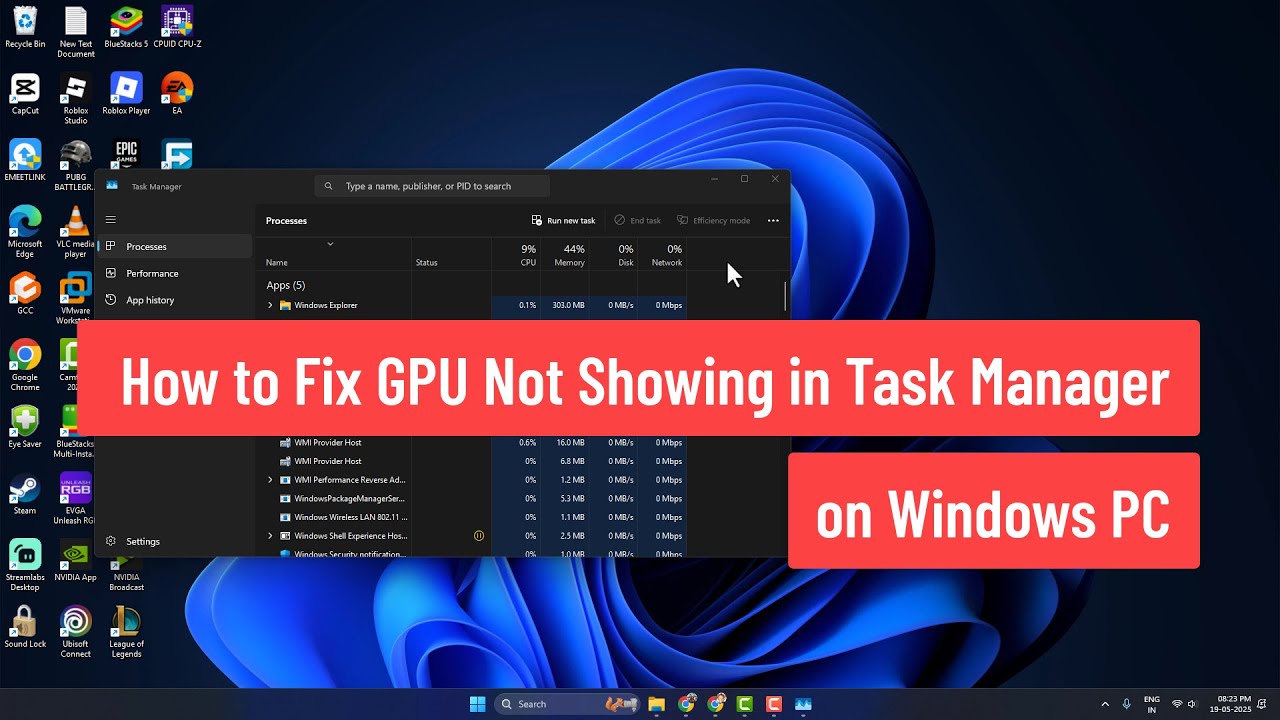 How to Fix GPU Not Showing in Task Manager on Windows PC (2025)