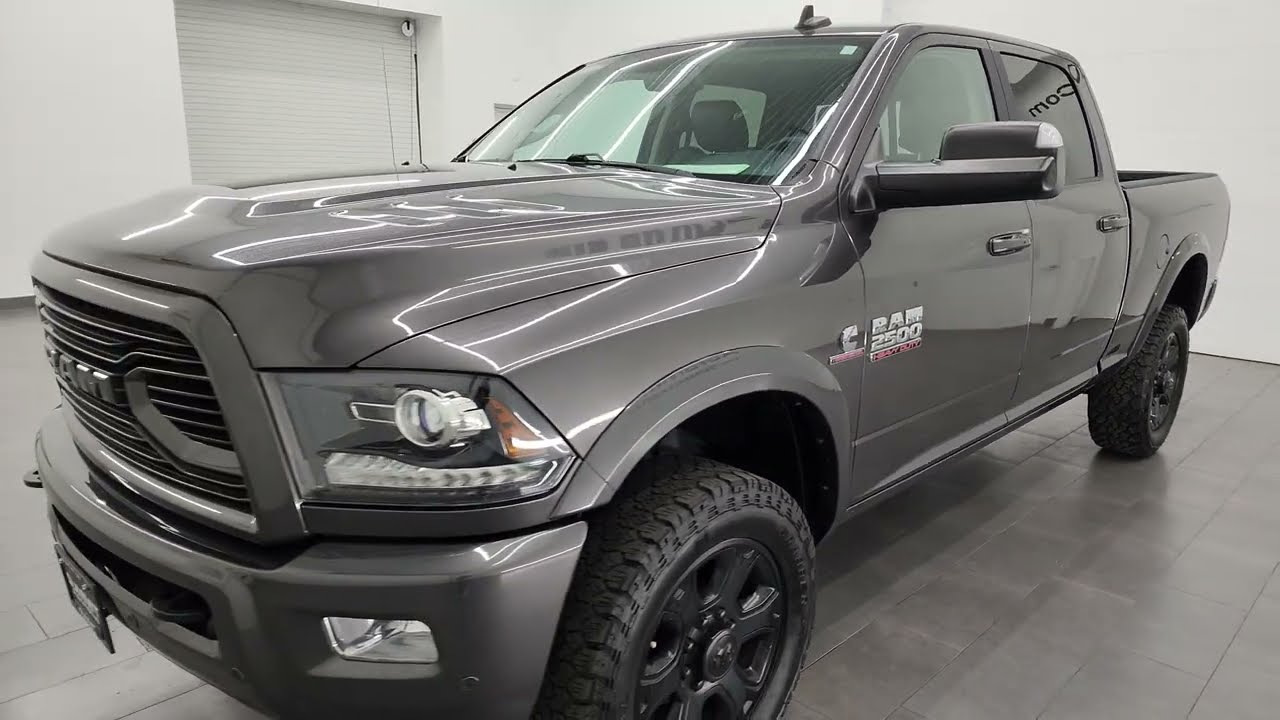 2018 RAM 2500 LARAMIE SPORT CUMMINS DIESEL GRANITE CRYSTAL 4K WALKAROUND 14041Z SOLD!