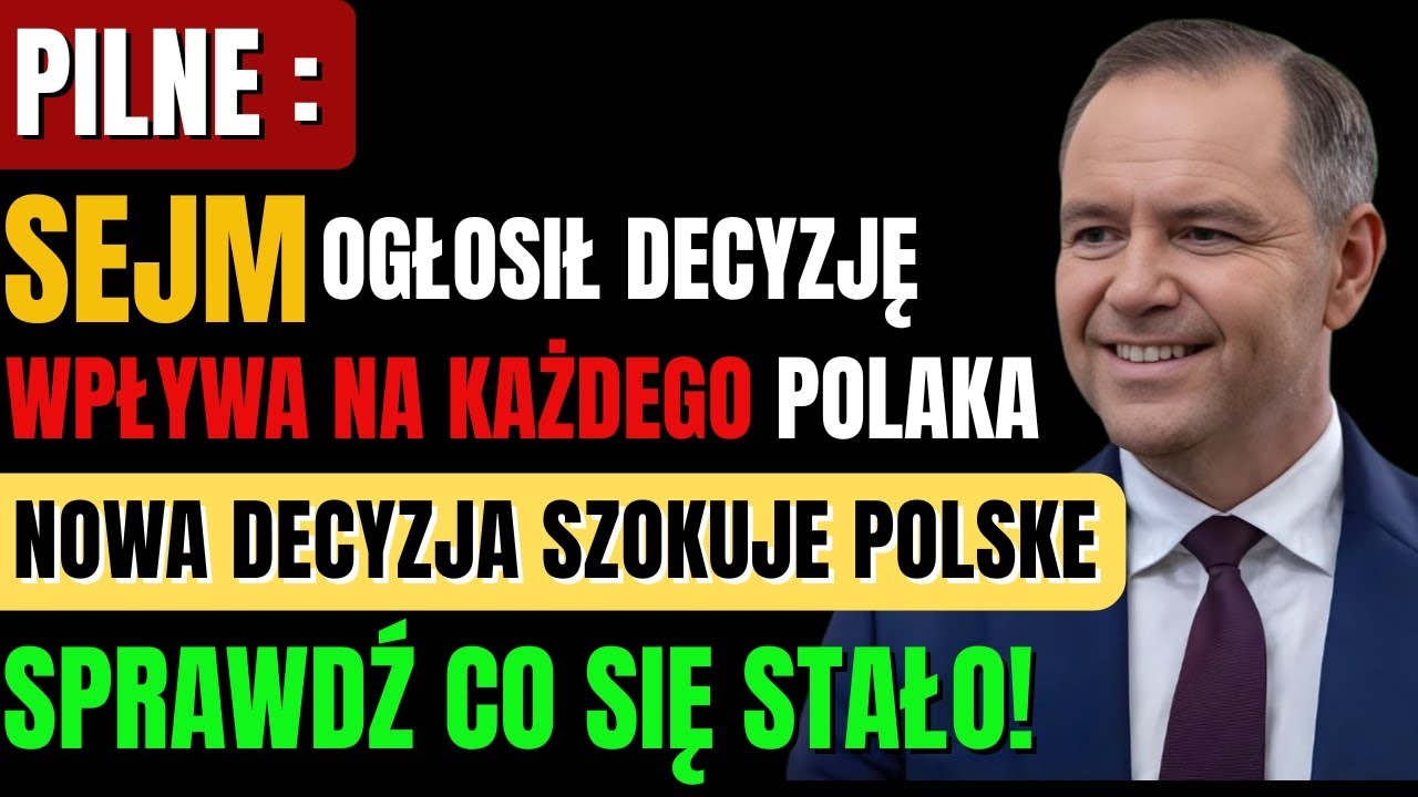 ⚡ PILNE! Sejm zaskoczył Polskę &ndash; decyzja z 24 grudnia 2025 dotknie milion&oacute;w emeryt&oacute;w