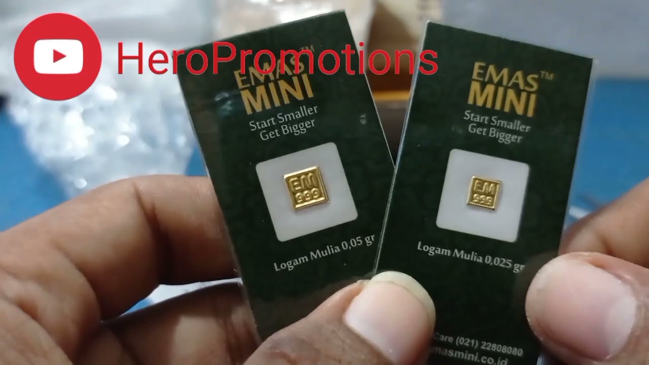 Unboxing EmasMini 0.05 gram & 0.025 gram|EmasFisikTerkecil