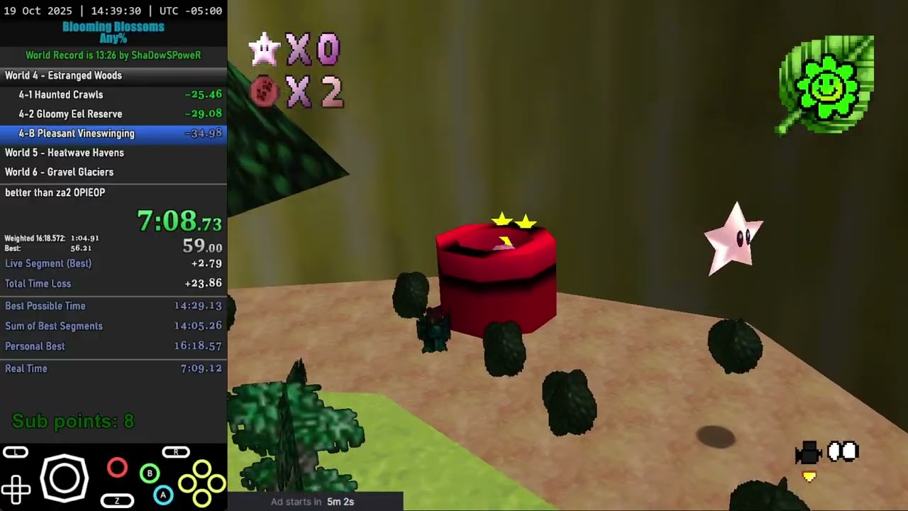 Blooming Blossoms - Any% Speedrun in 15:01