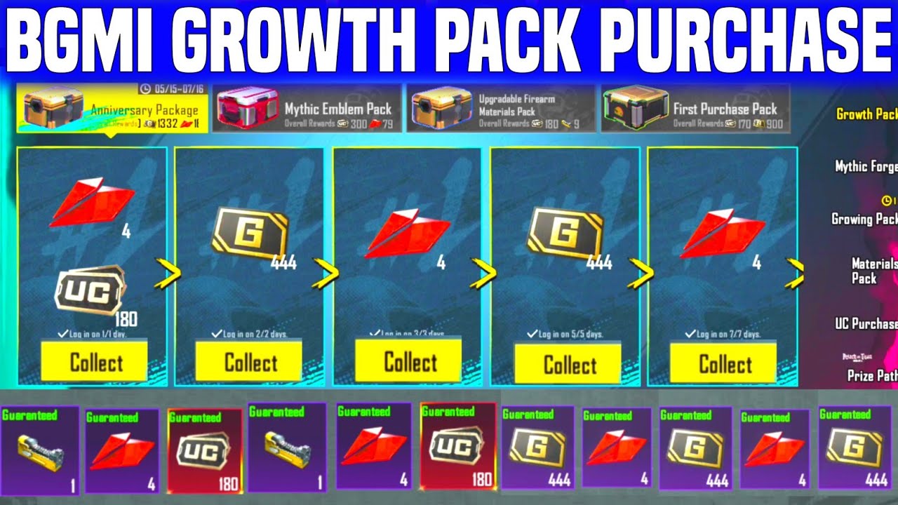 BGMI's Anniversary Growth Pack: Is It Worth Buying | Bgmi Growth Pack Purchase | Growth Pack Refresh