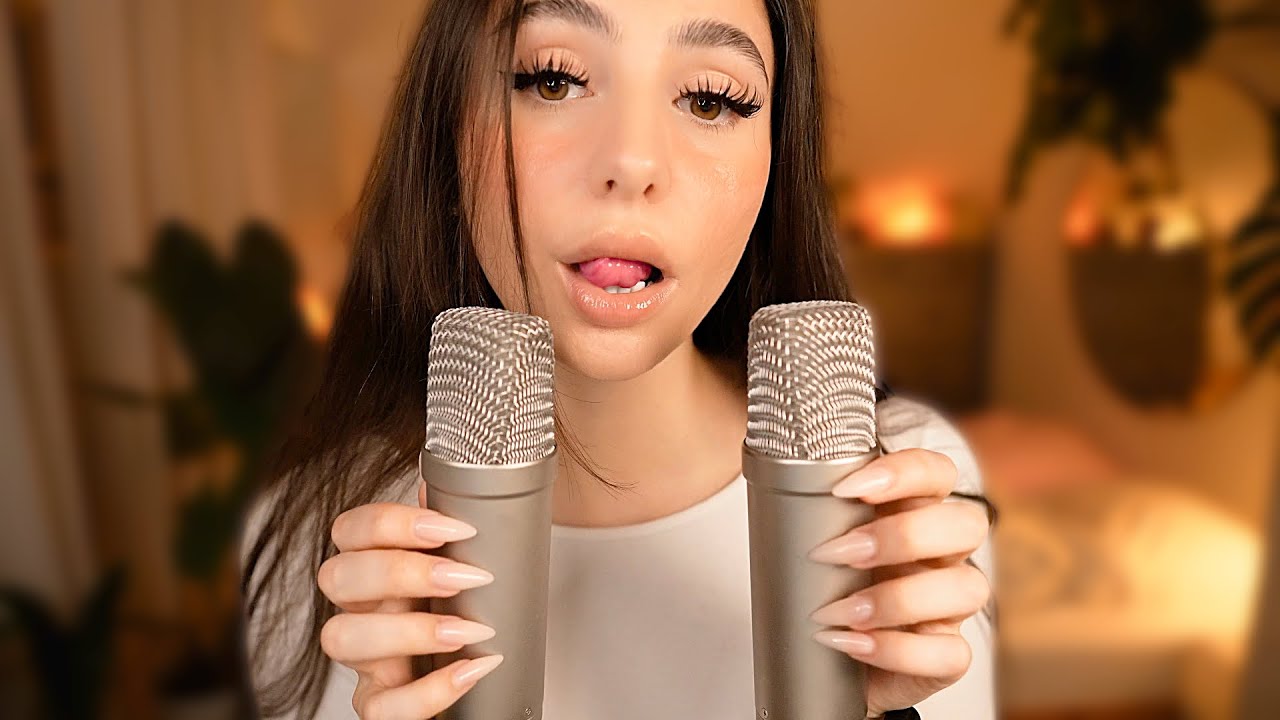 ASMR Влажные звуки рта 👄 с 2 микрофонами 🎙️🎙️ Без разговоров 🤫