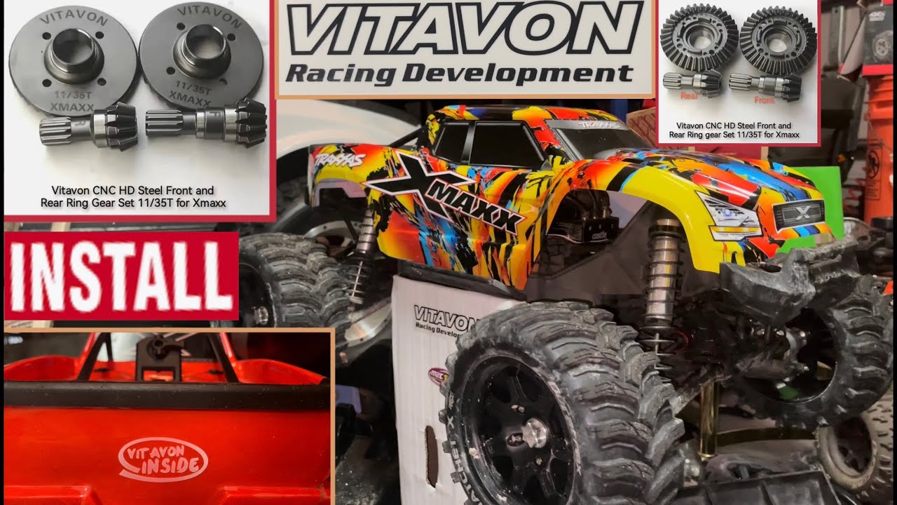 Traxxas Xmaxx 8s- Vitavon Upgrades! Quick Install of the Vitavon Diff Ring & Pinion Gears