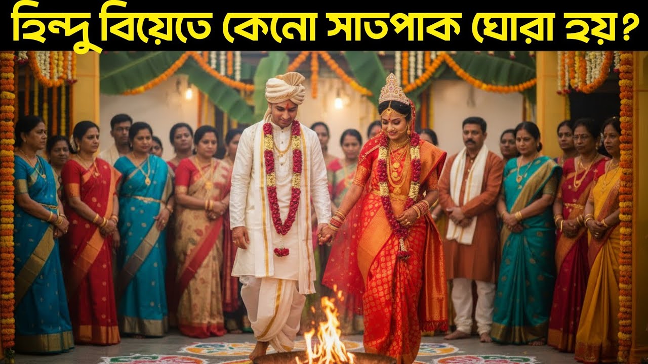 হিন্দু বিয়েতে কেন সাতপাক ঘোরা হয় | Why Hindu Brides Circle the Sacred Fire 7 Times 