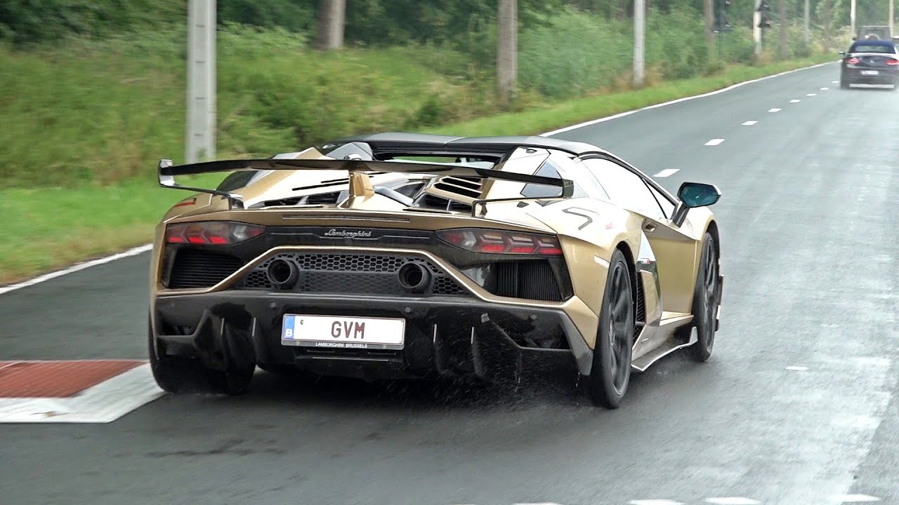 Supercars Accelerating! SVJ Roadster, 488 Pista, 997 Speedster, BRABUS G63, 9FF 991 Turbo S,