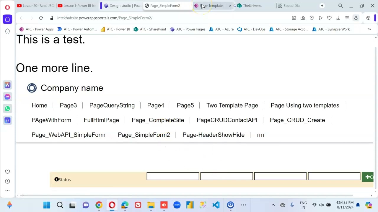 Lesson620 - Power Pages - Enable Disable Header and Footer  - Power Apps 1000 Videos
