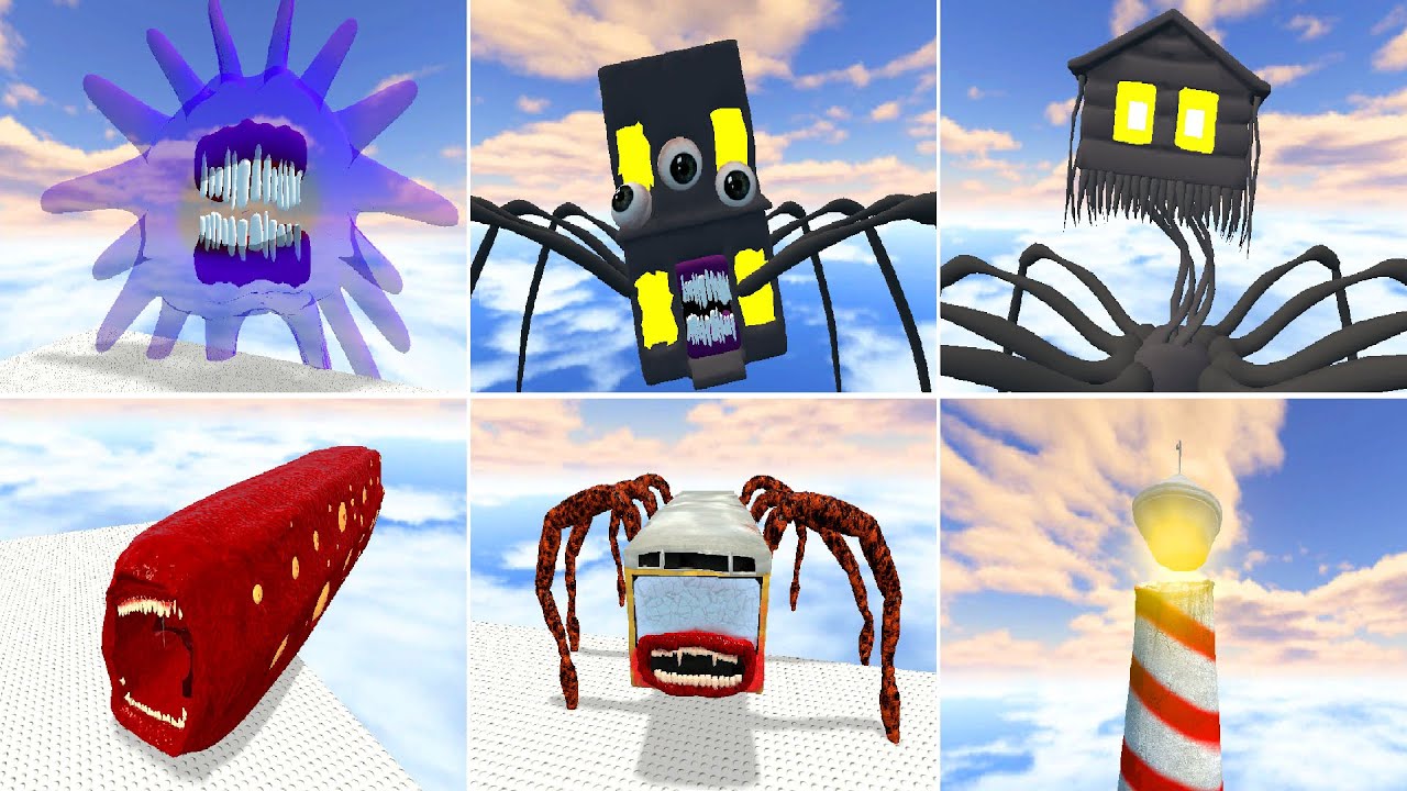 ALL MONSTER FIGHT | GIANT TRAIN EATER vs BUS EATER vs HOUSE HEAD vs LIGHTHOUSE AND OTHER