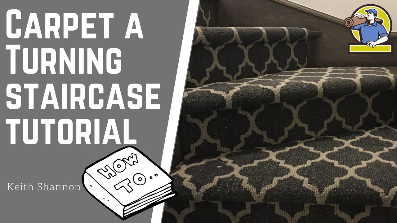 DIY Carpet Runner Installation on a Turning  Staircase