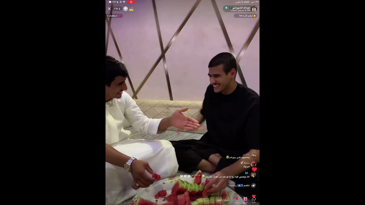 بث عبدالله الشهراني فالاستراحة Part3 || تقطيع الحبحب (البطيخ) وسوالف مع عبدالله مانع وسعد عايض