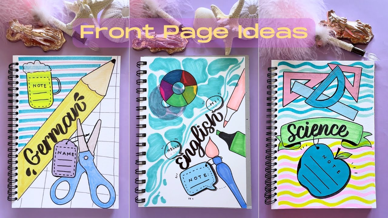10 Aesthetic & Unique Front Page Ideas 📚 | Perfect for Any Subject
