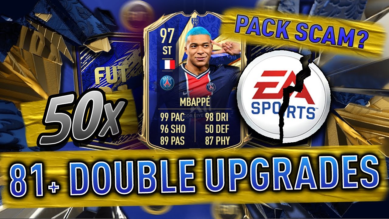 THIS IS WHY YOU DONT BUY FIFA POINTS! 50 x 81+ TOTY DOUBLE UPGRADES! FIFA 21 TOTY PACK OPENING!