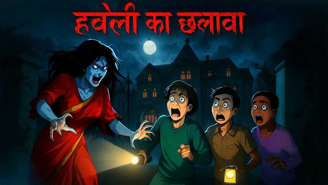 हवेली का छलावा | ghost in Villa | Chudail horror story   Hindi animation | CartoonHindi 