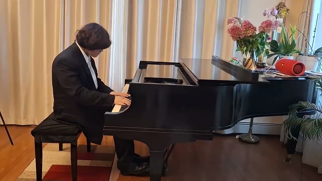 September 13 2025 student  Wenzhang Vazquez performing The Anne Landa Preludes no.6 by Carl Vine 