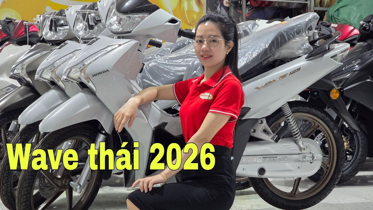 Giá Xe Wave thái mẫu 2026 Hôm nay Về Đủ Màu Hấp dẫn | Mỹ motor 