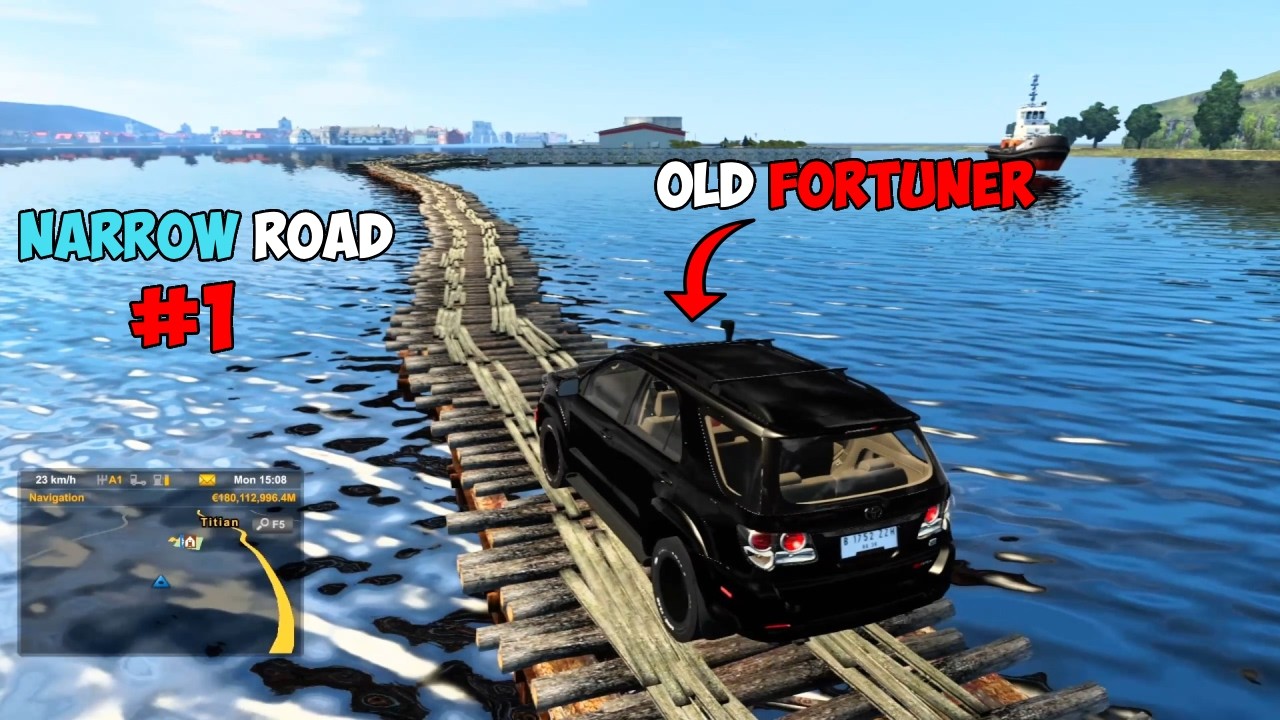 OLD TOYOTA FORTUNER ON NARROW ROAD 🔥EURO TRUCK SIMULATOR 2